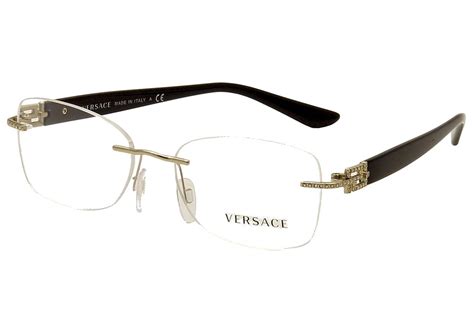 versace glass frames 2014|versace rimless eyeglass frames.